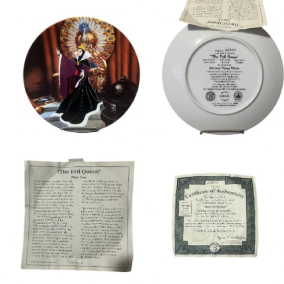 Walt Disney + The Bradford Exchange The Evil Queen & Maleficent Collector Plates - Picture 2 of 3